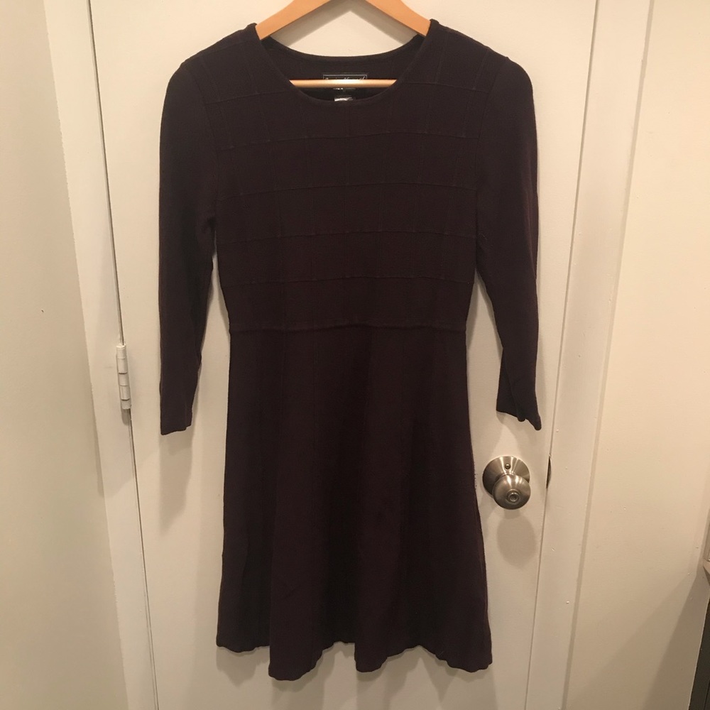 Jessica Howard burgundy sweater dress